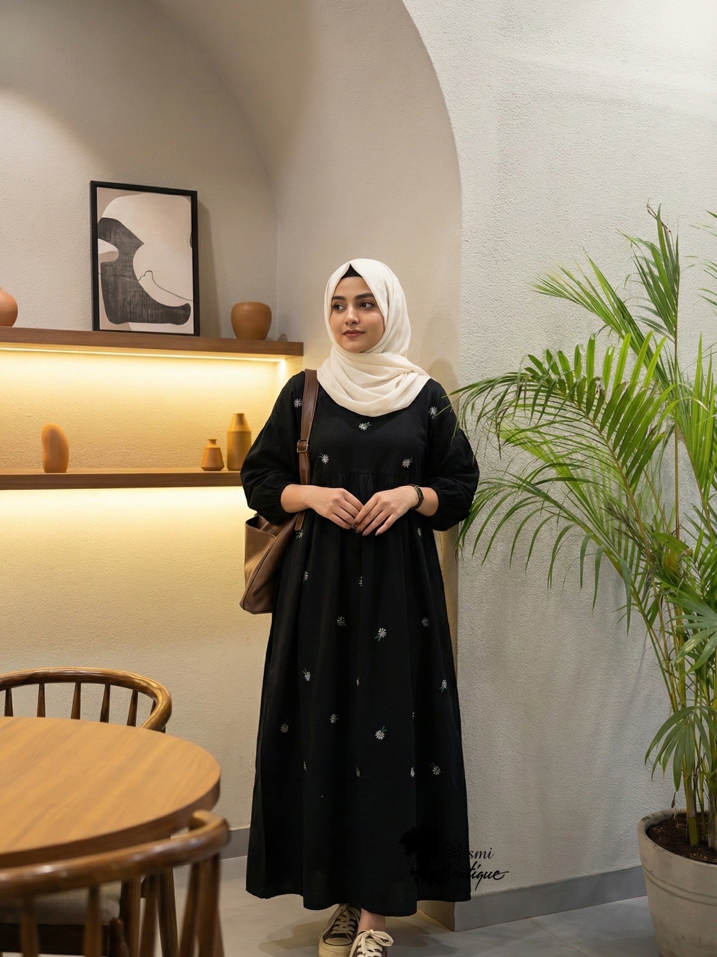 Embroidery gown
