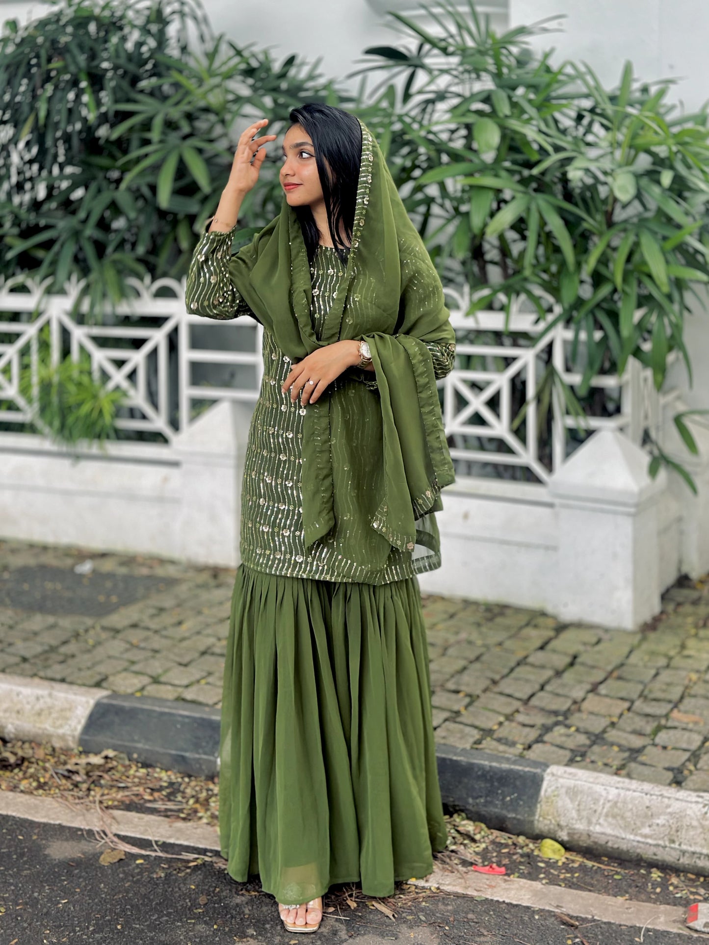 Partywear sharara set