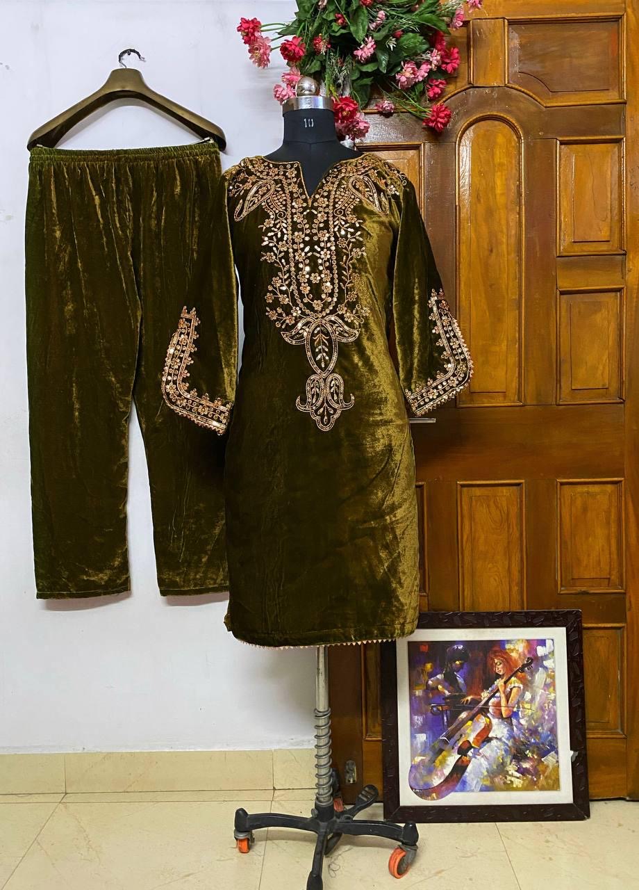 Velvet co ord set