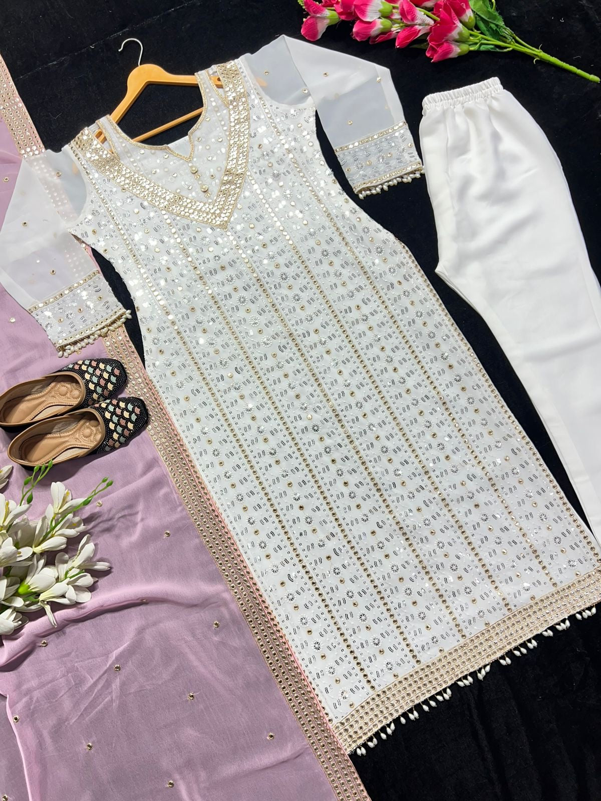Fancy white designer suite