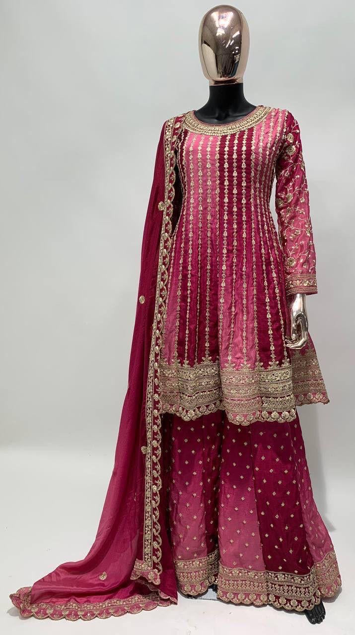 EMBROIDERY SHARARA