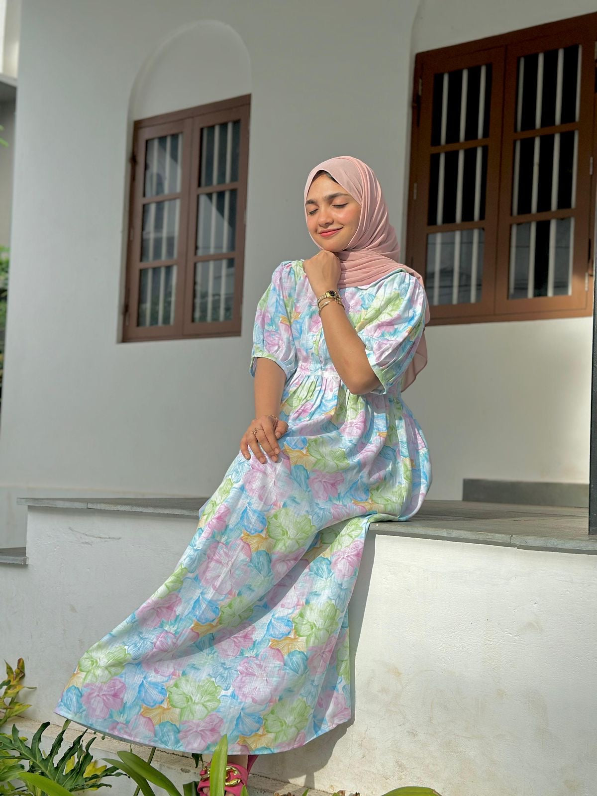 Imported soft cotton gown