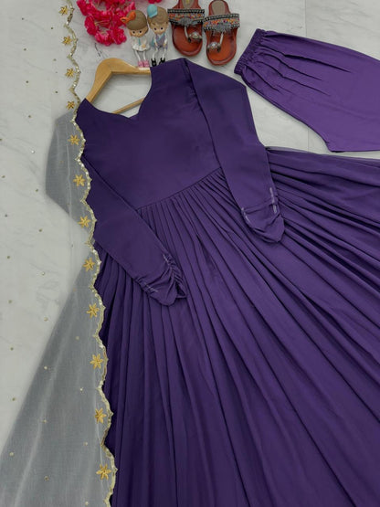 Premium designer lavender gown
