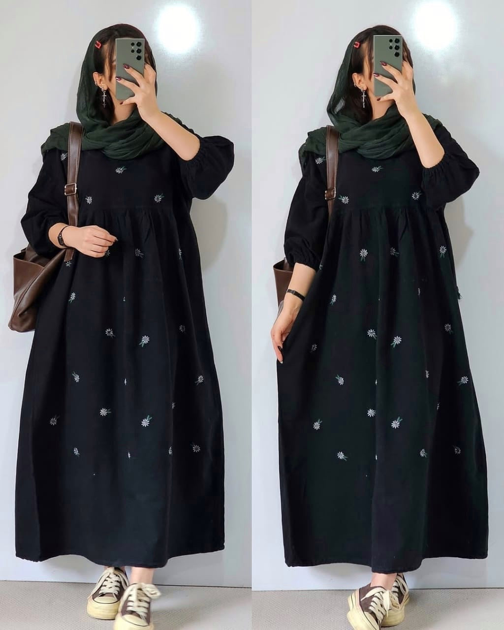 Embroidery gown