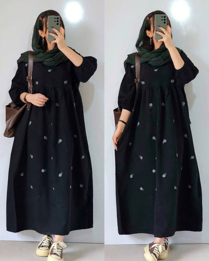 Embroidery gown