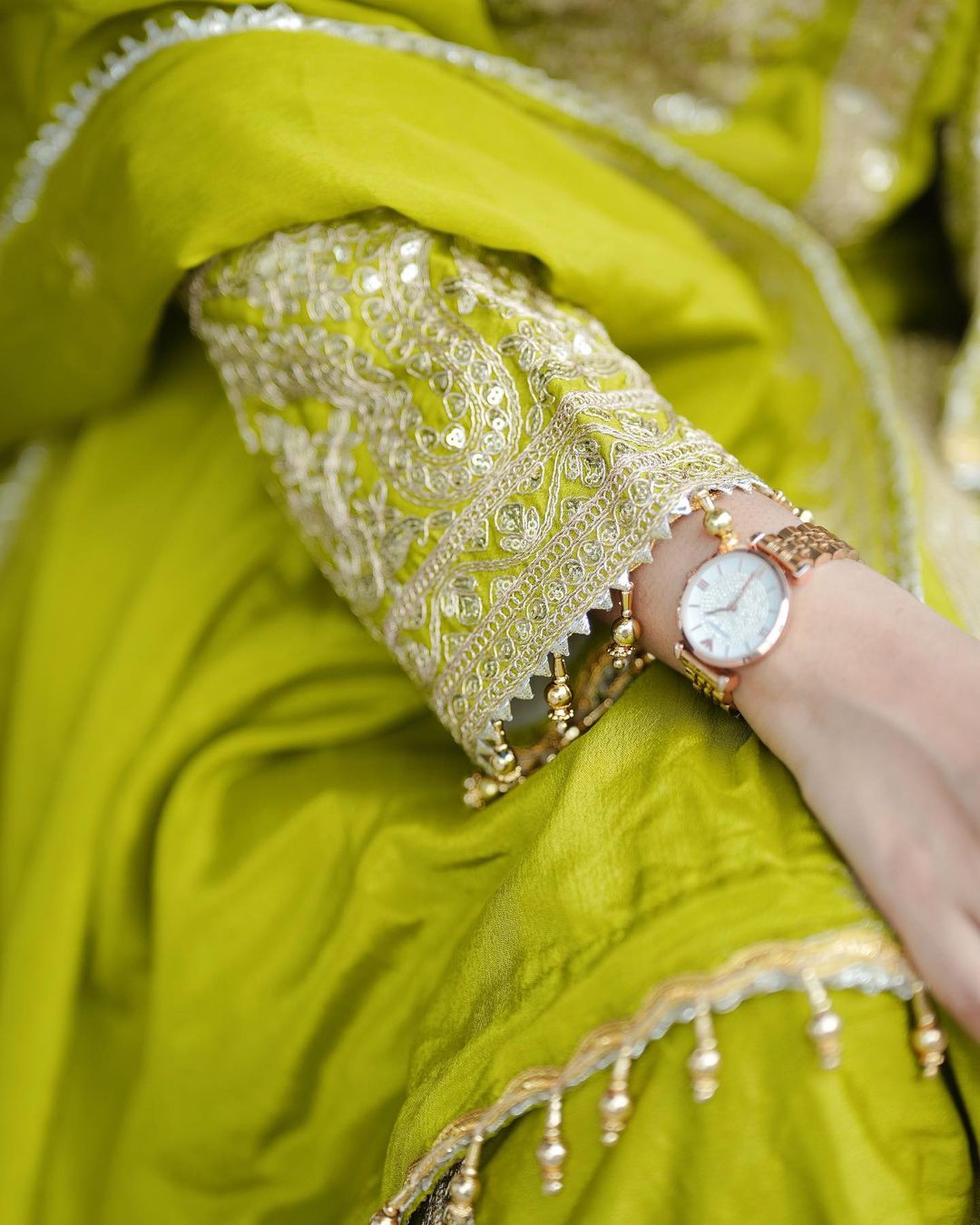 Chinon silk party wear