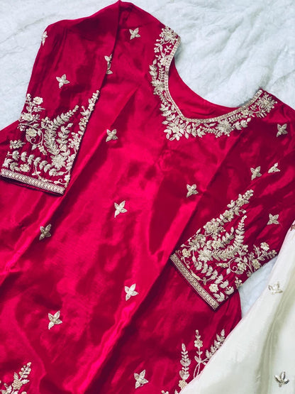 Pure chinon silk suite