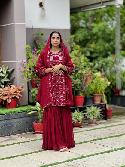 Partywear sharara set