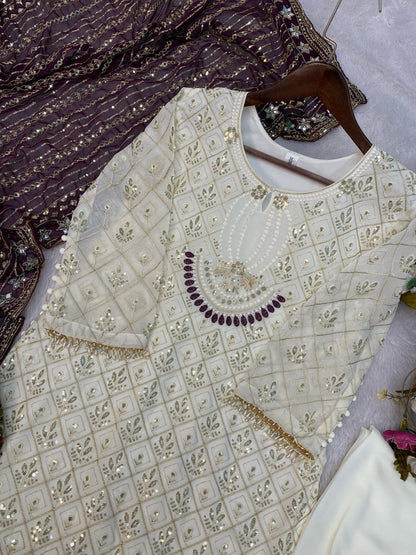 Sequence embroidered suite