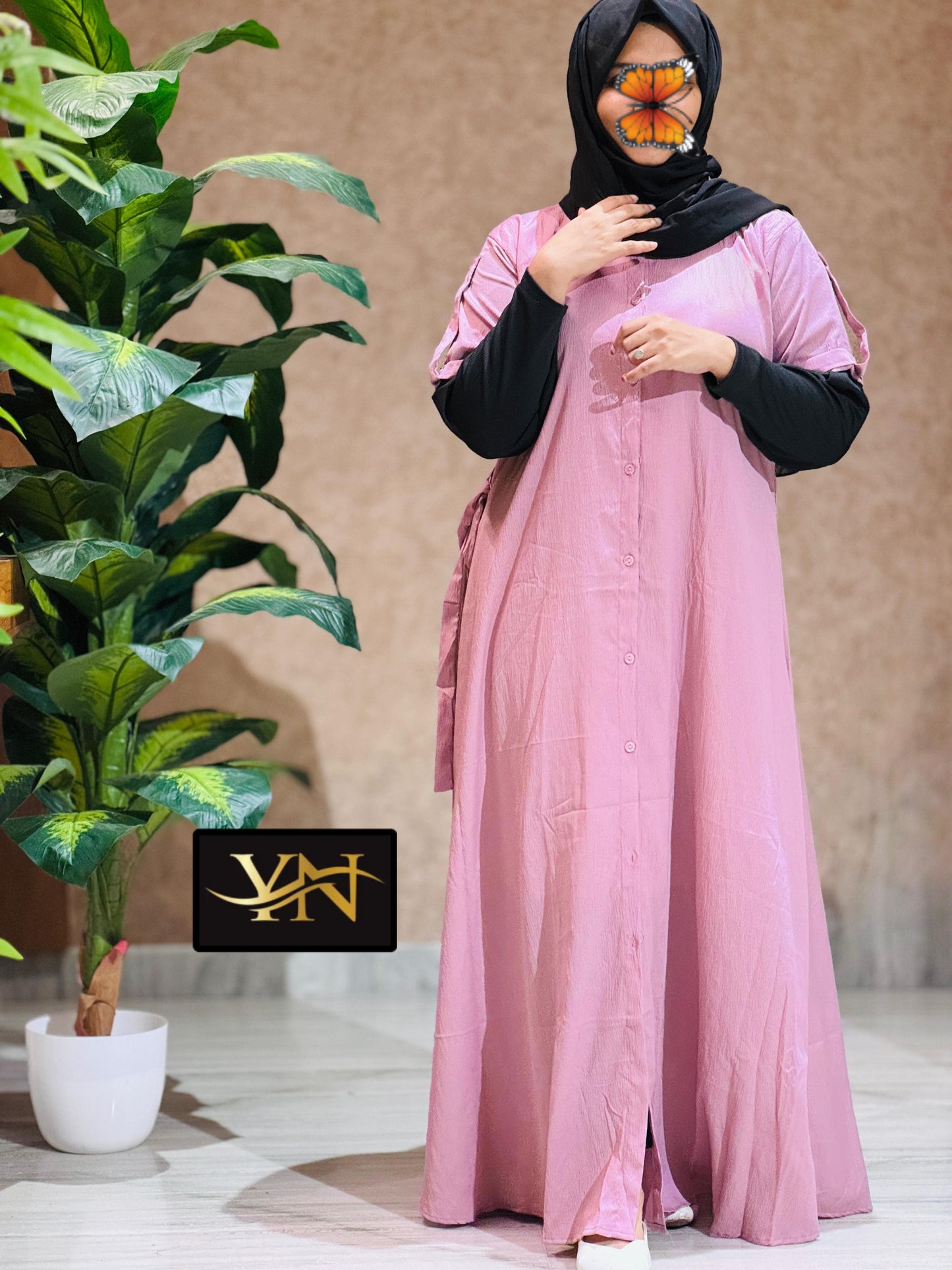 Imported attached sleeve top