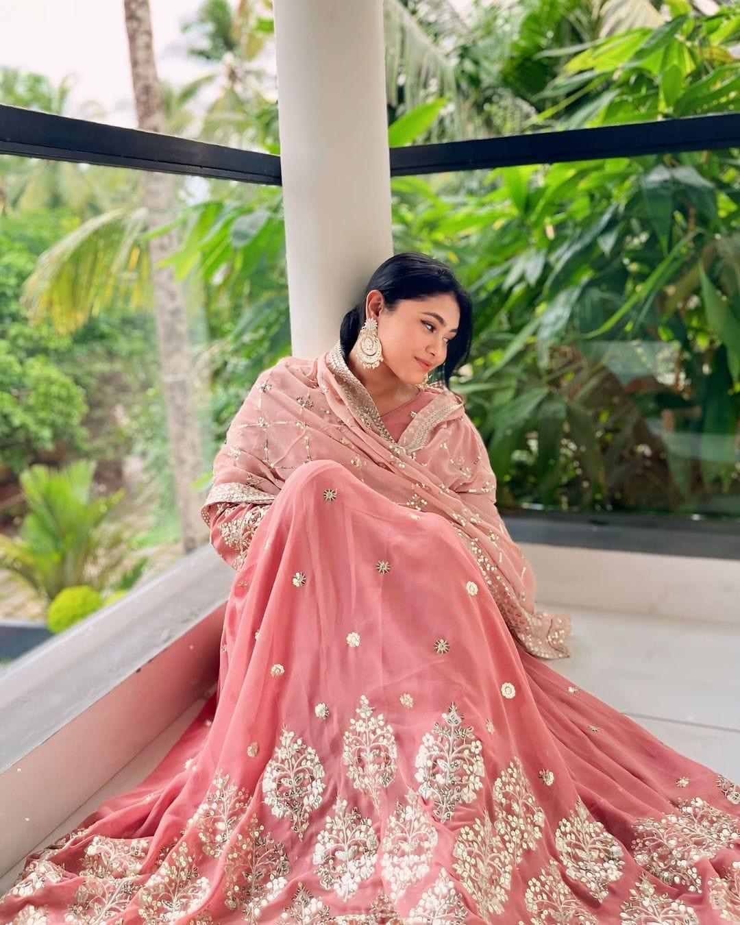 Embroidered sequence party wear
