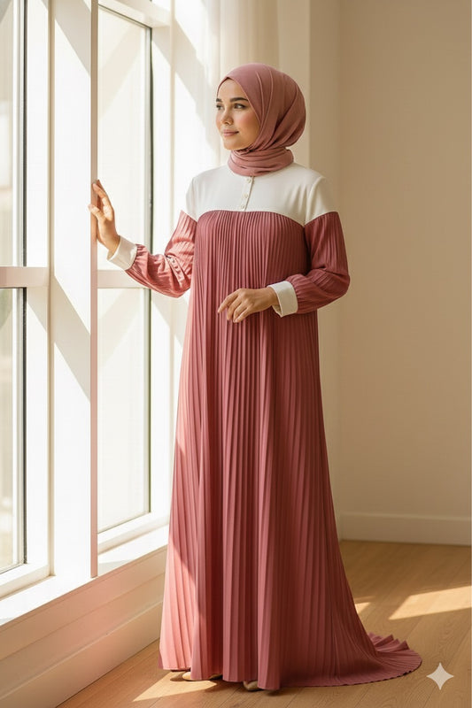 Pleated gown