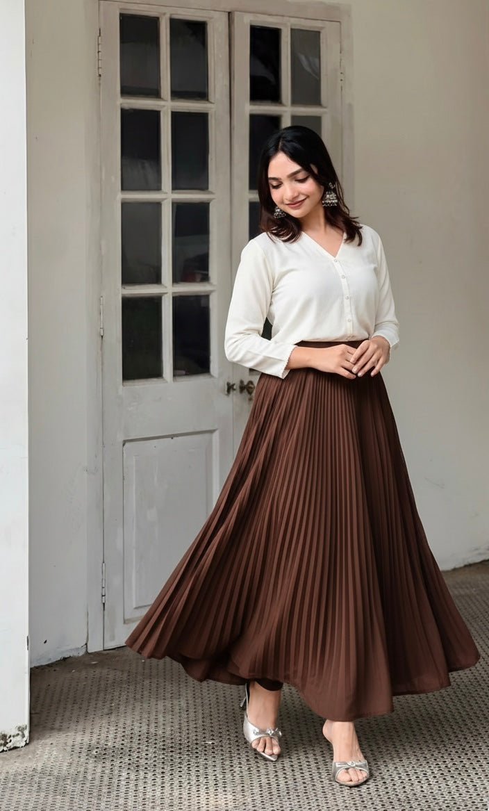 Top and skirt