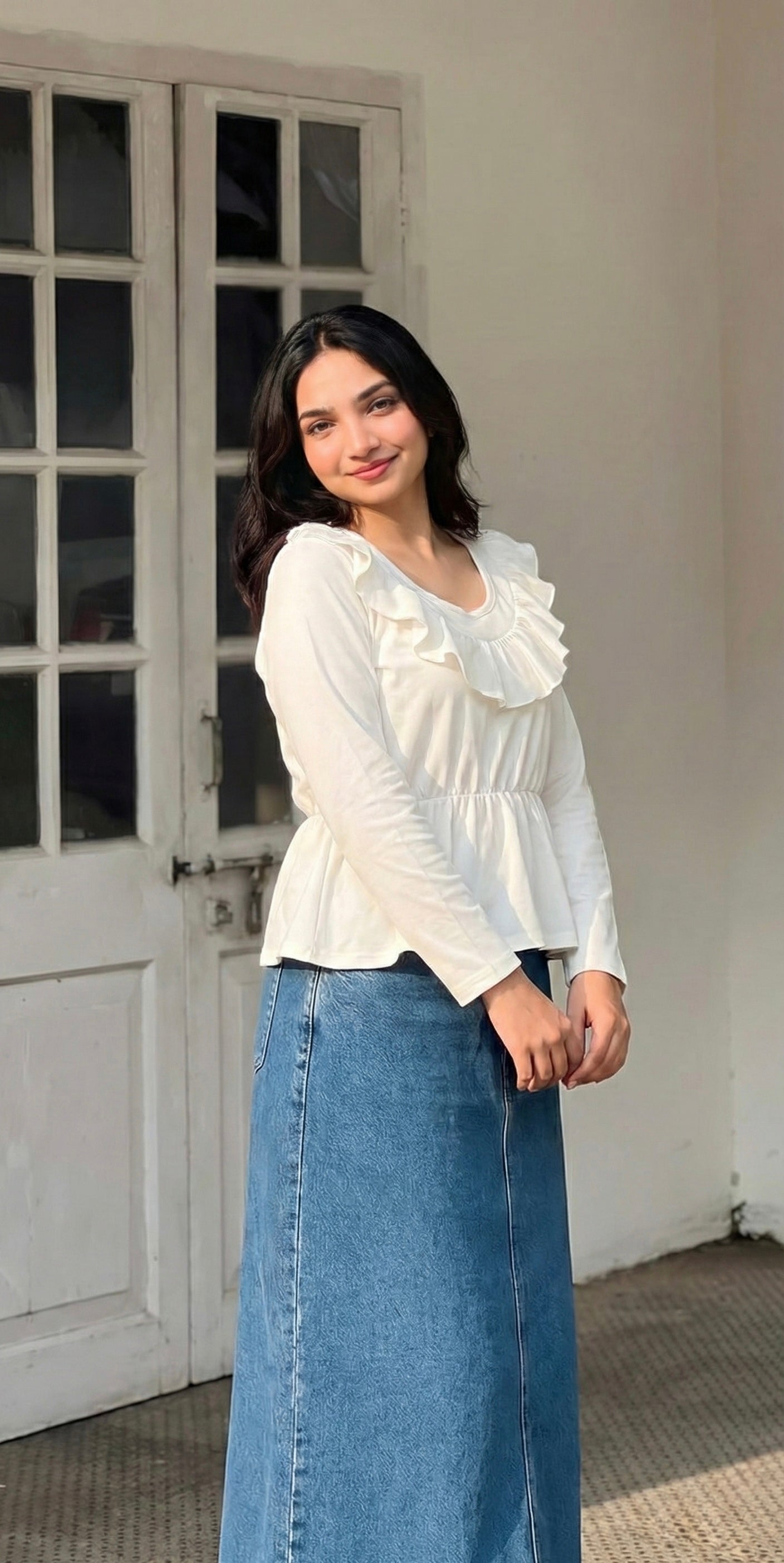 Top and skirt
