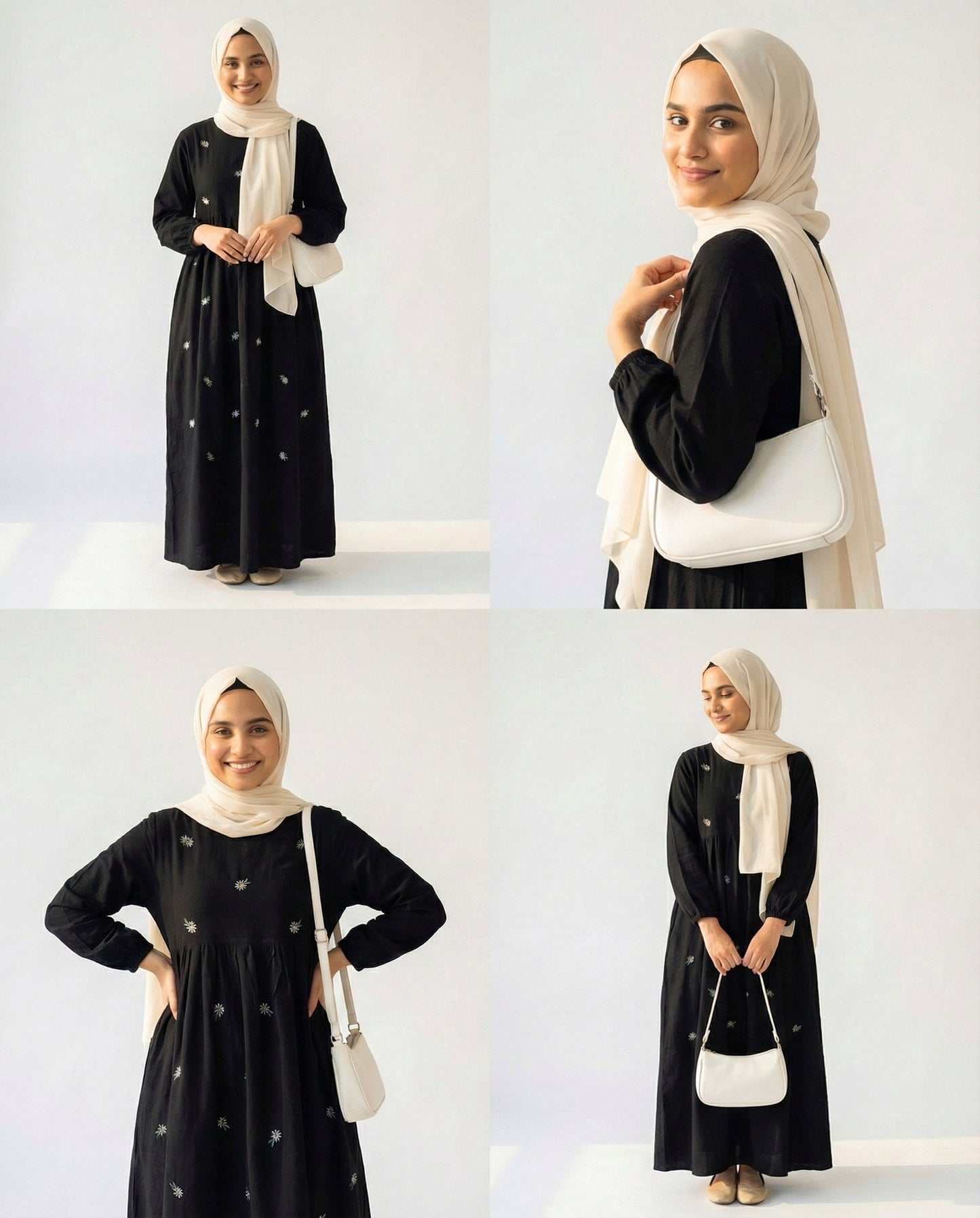 Embroidery gown