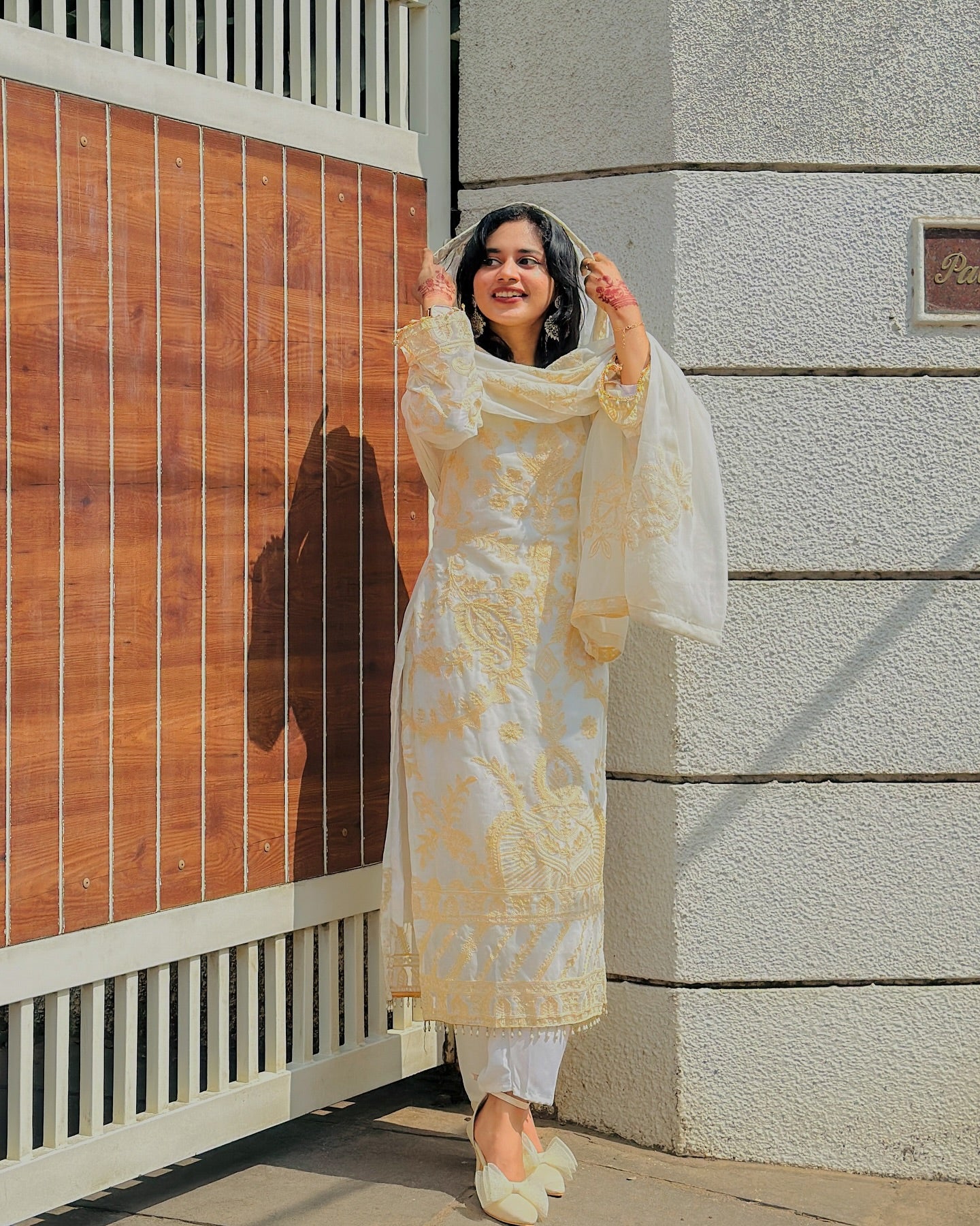 Embroidered suite