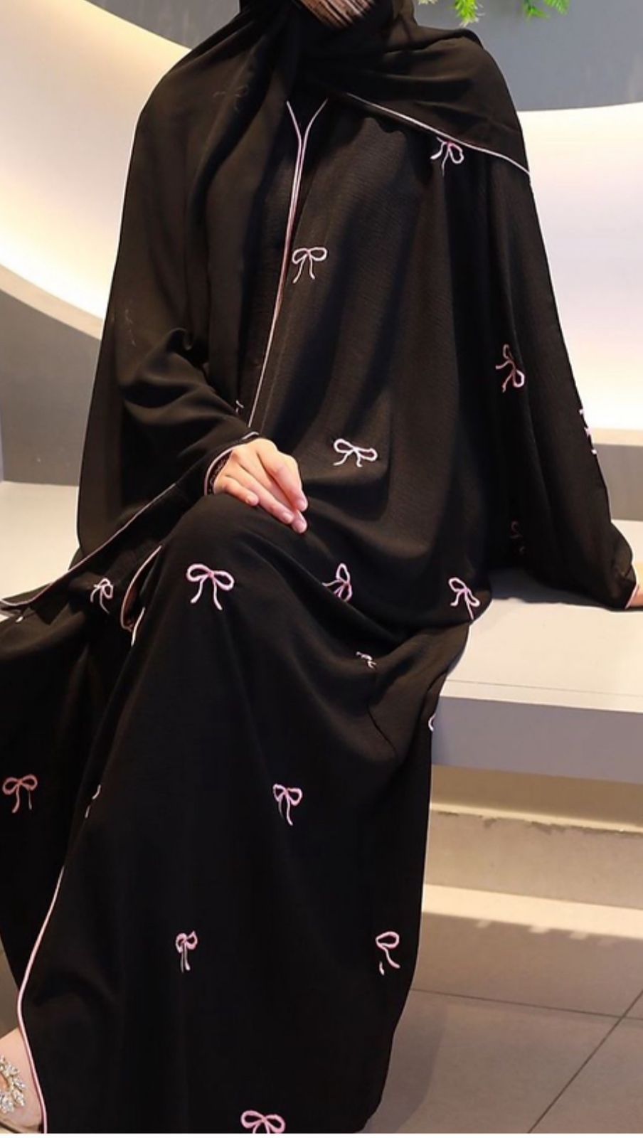 Bow premium abaya