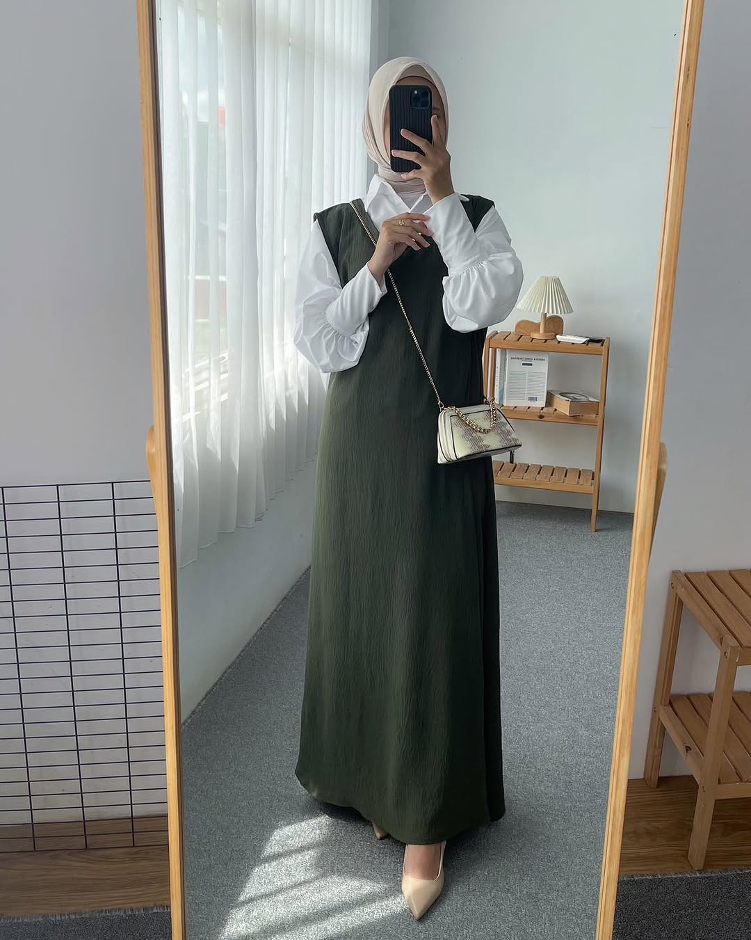 Shirt and pinafore