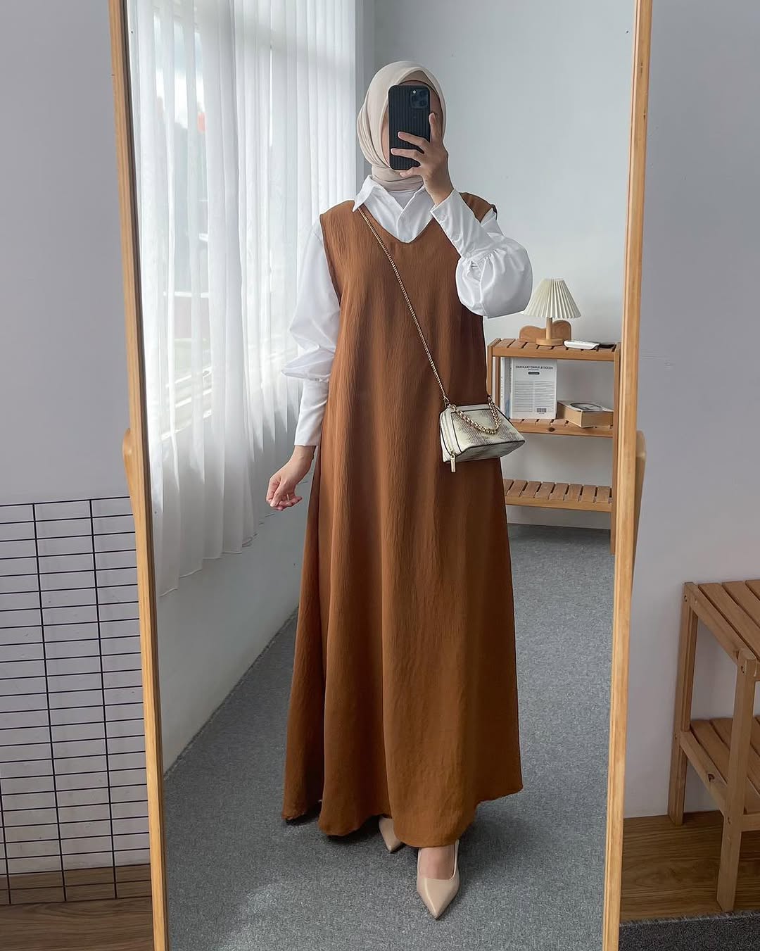 Shirt and pinafore