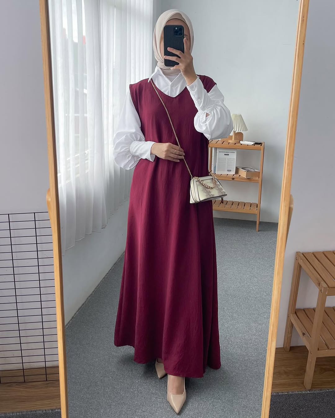 Shirt and pinafore